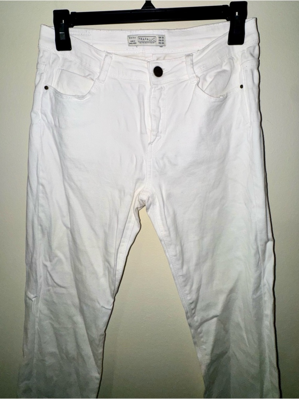 Zara Trafaulic White Skinny Women's Cropped Jeans - Picture 2 of 8